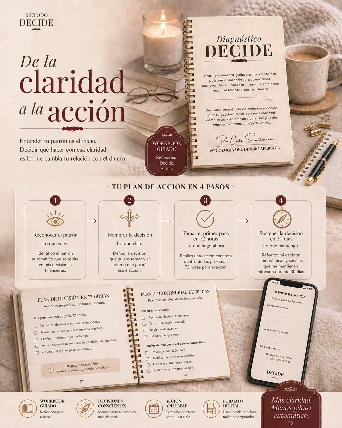 Diagnóstico DECIDE con Plan de Decisión en 72 horas y Plan de continuidad de 30 días.